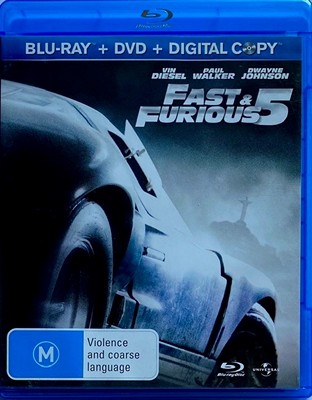 Fast & Furious 5 (#5) (Bluray, 3 Disc Set)